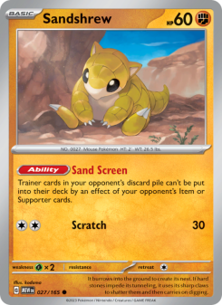 Sandshrew - pokemon TCG Card