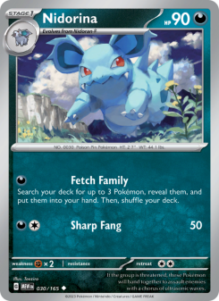 Nidorina - pokemon TCG Card