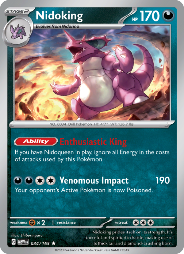 Nidoking - Pokémon TCG Card