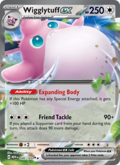 Wigglytuff ex - pokemon TCG Card