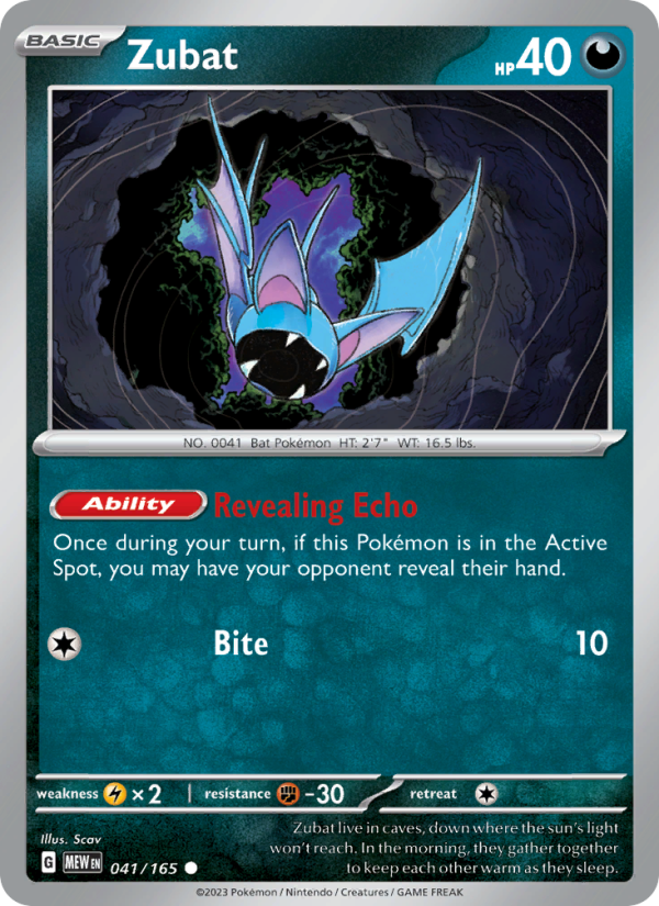 Zubat - Pokémon TCG Card