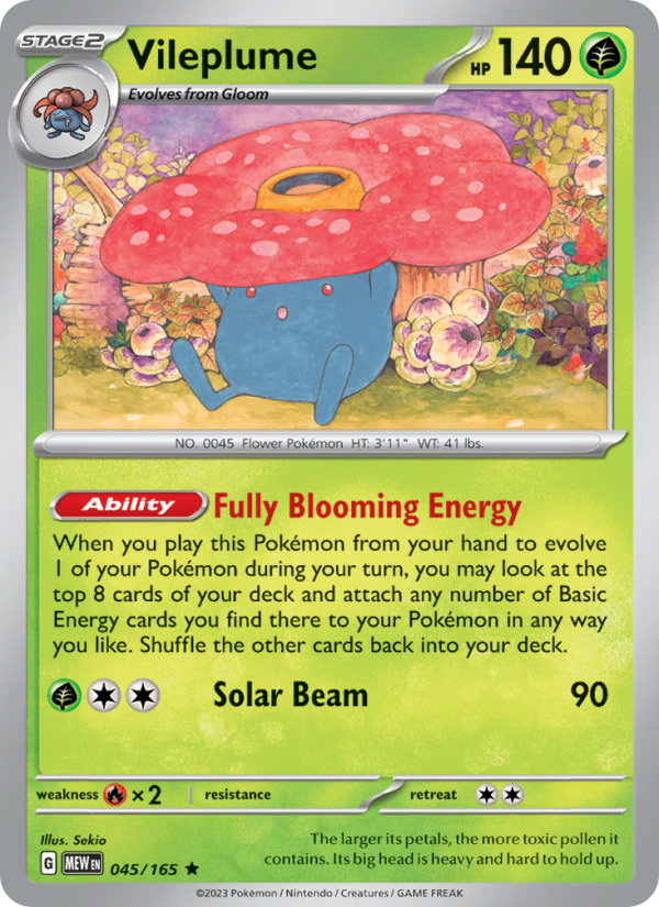Vileplume - Pokémon TCG Card