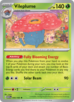 Vileplume - pokemon TCG Card