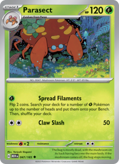 Parasect - pokemon TCG Card