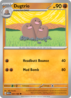 Dugtrio - pokemon TCG Card