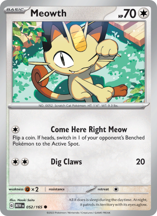 Meowth - Pokémon TCG Card