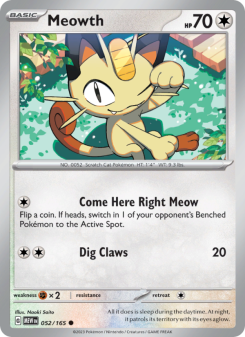 Meowth - pokemon TCG Card