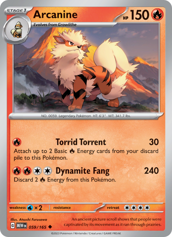 Arcanine - Pokémon TCG Card