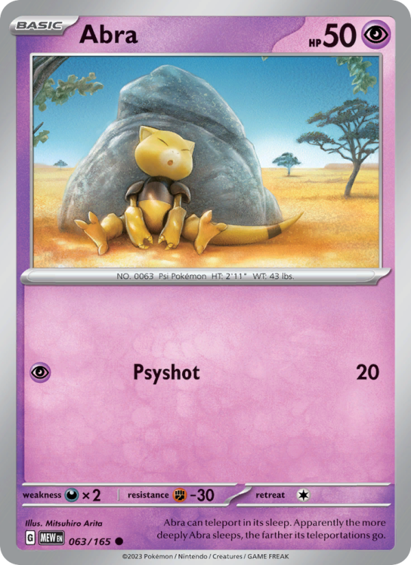 Abra - Pokémon TCG Card