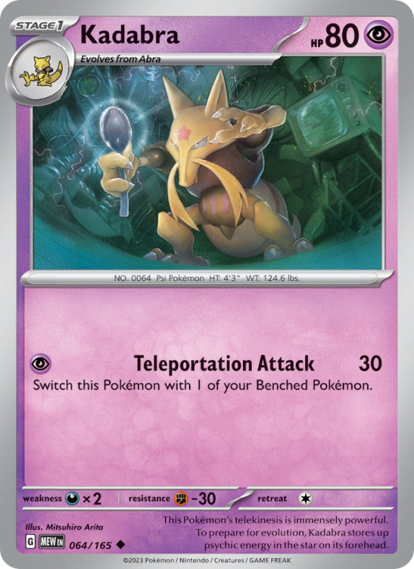 Kadabra - Pokémon TCG Card