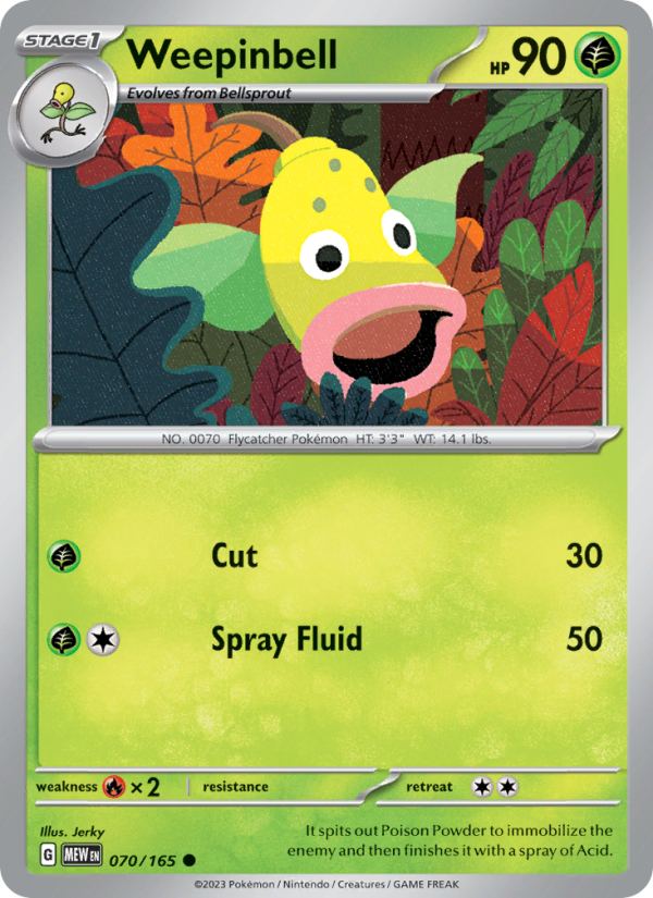 Weepinbell - Pokémon TCG Card
