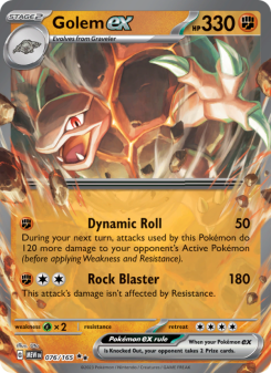 Golem ex - pokemon TCG Card