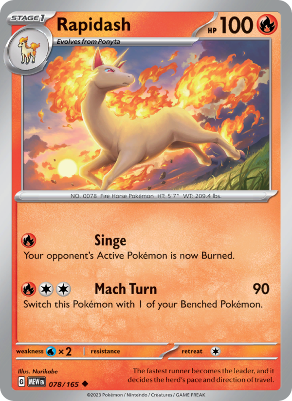 Rapidash - Pokémon TCG Card