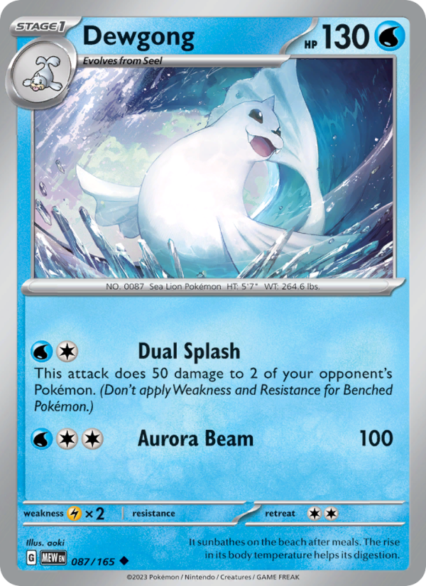 Dewgong - Pokémon TCG Card