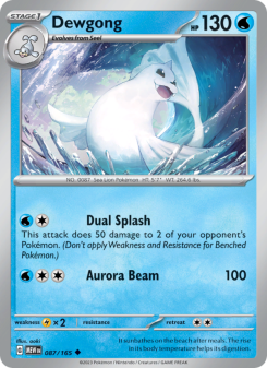Dewgong - pokemon TCG Card