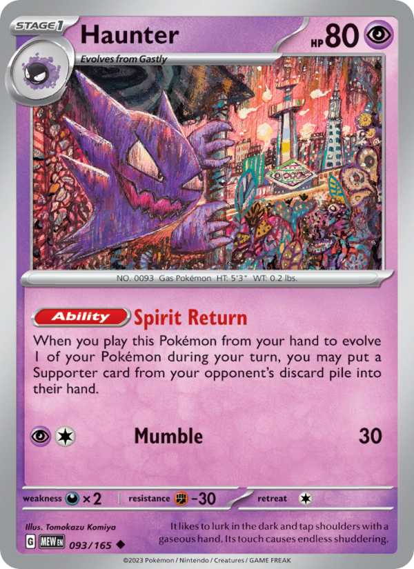 Haunter - Pokémon TCG Card
