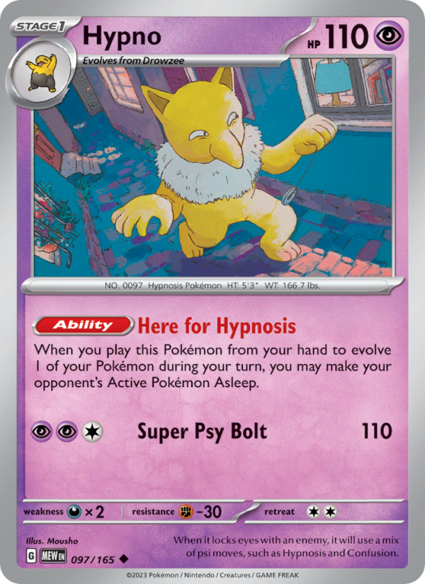 Hypno - Pokémon TCG Card