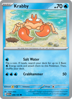 Krabby - pokemon TCG Card