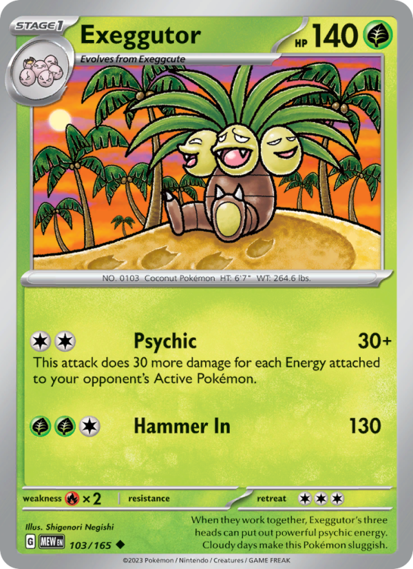 Exeggutor - Pokémon TCG Card