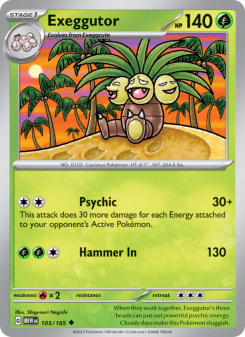 Exeggutor - pokemon TCG Card