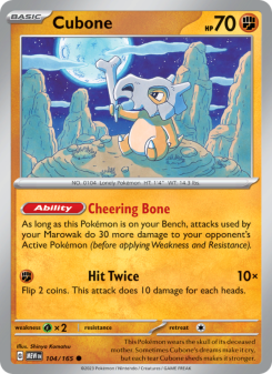 Cubone - pokemon TCG Card