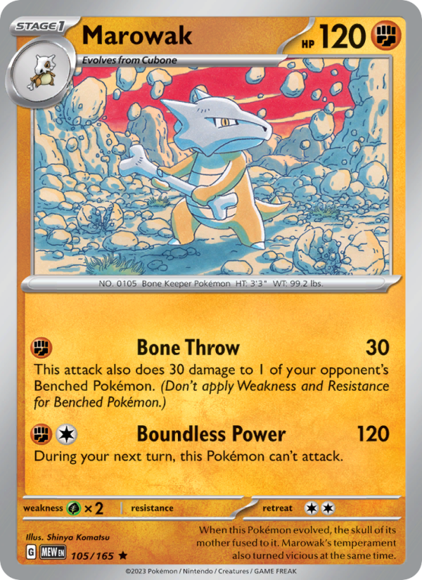 Marowak - Pokémon TCG Card