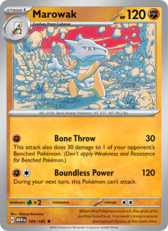 Marowak - pokemon TCG Card