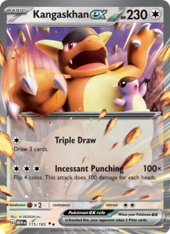 Kangaskhan ex - pokemon TCG Card