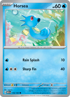 Horsea - pokemon TCG Card