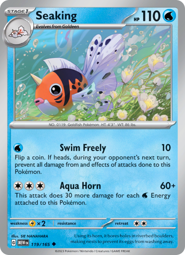 Seaking - Pokémon TCG Card