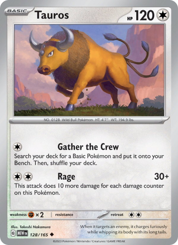 Tauros - Pokémon TCG Card