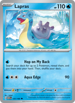 Lapras - pokemon TCG Card