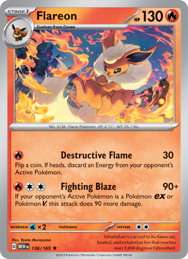 Flareon - Pokémon TCG Card