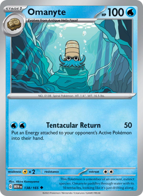 Omanyte - Pokémon TCG Card