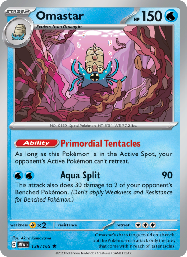 Omastar - Pokémon TCG Card