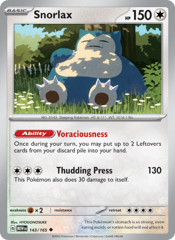 Snorlax - Pokémon TCG Card