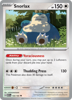 Snorlax - pokemon TCG Card
