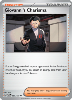 Giovanni's Charisma - pokemon TCG Card