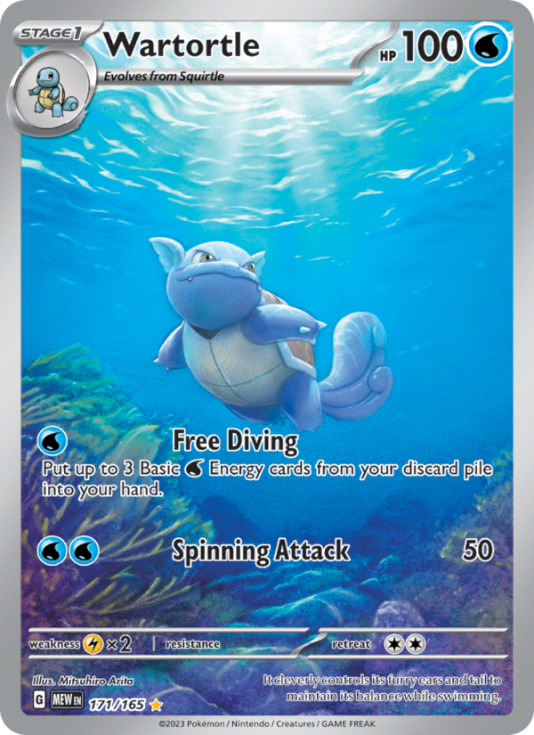 Wartortle - Pokémon TCG Card