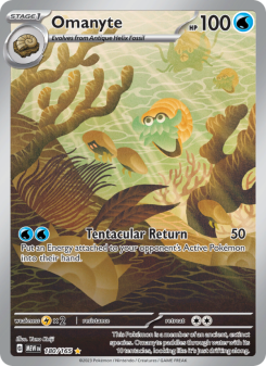 Omanyte - pokemon TCG Card
