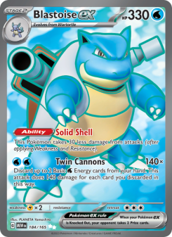 Blastoise ex - pokemon TCG Card