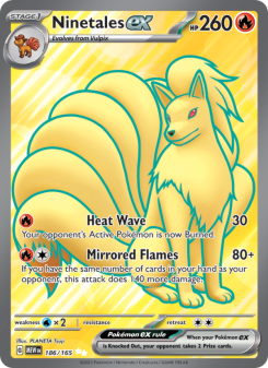 Ninetales ex - pokemon TCG Card