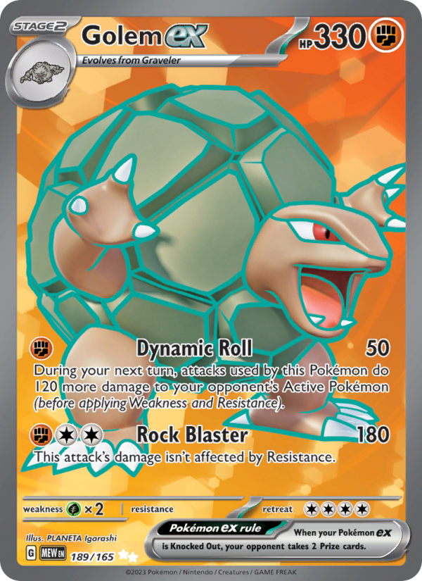Golem ex - Pokémon TCG Card