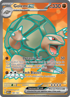 Golem ex - pokemon TCG Card