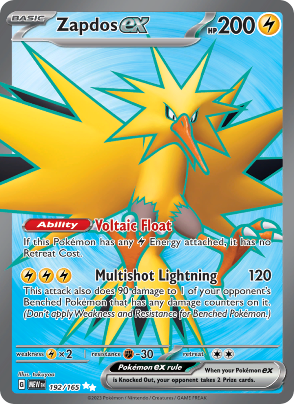 Zapdos ex - Pokémon TCG Card