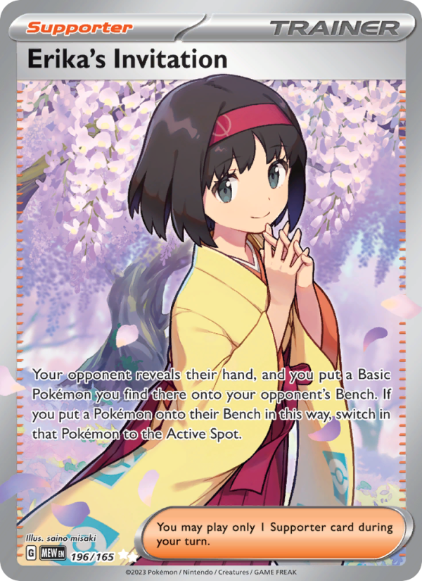 Erika's Invitation - Pokémon TCG Card