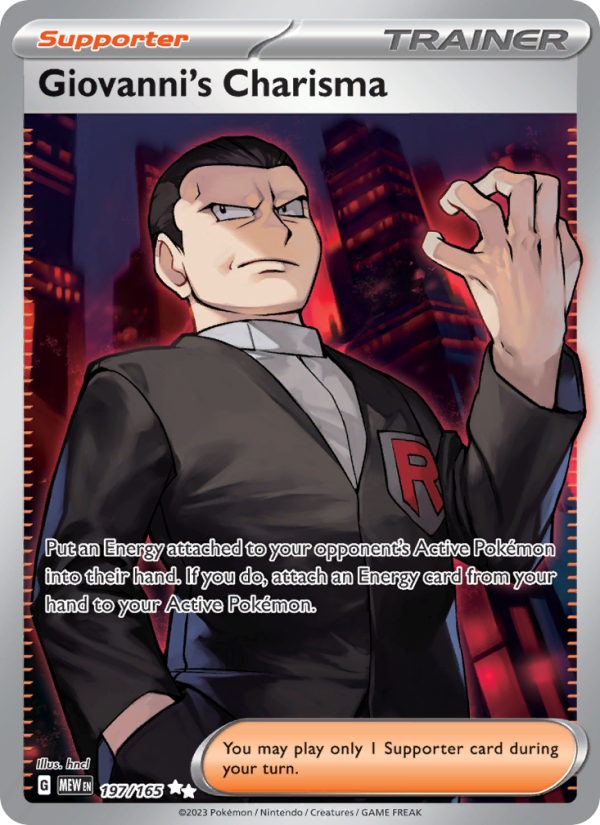 Giovanni's Charisma - Pokémon TCG Card