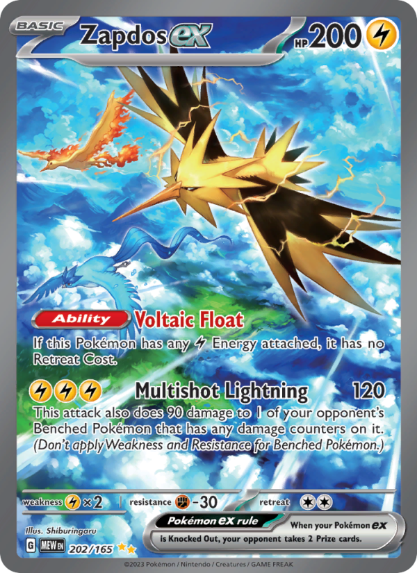 Zapdos ex - Pokémon TCG Card