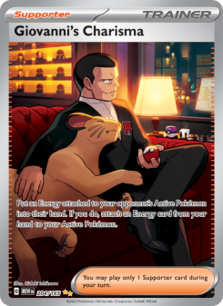 Giovanni's Charisma - pokemon TCG Card