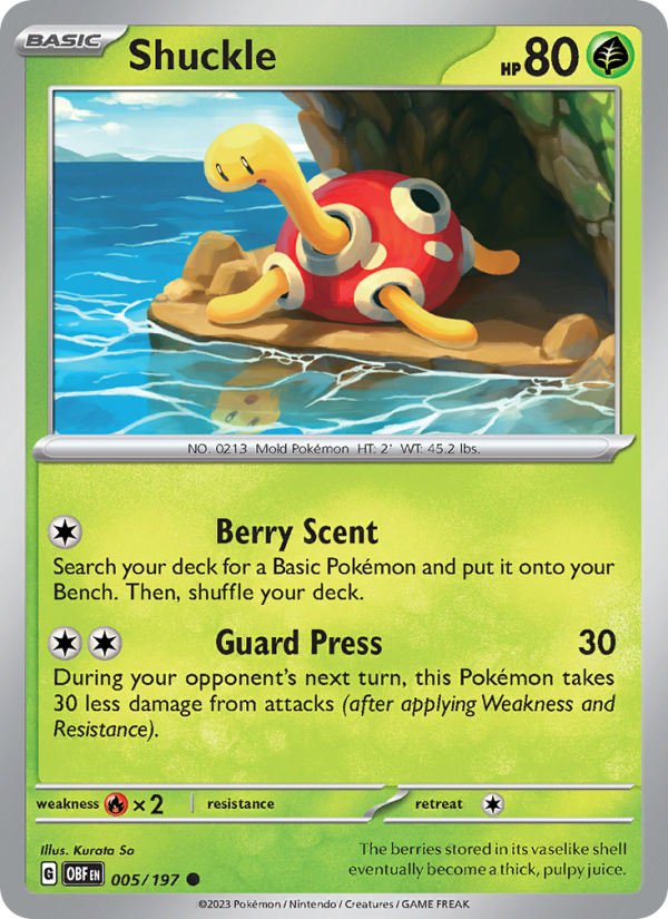 Shuckle - Pokémon TCG Card